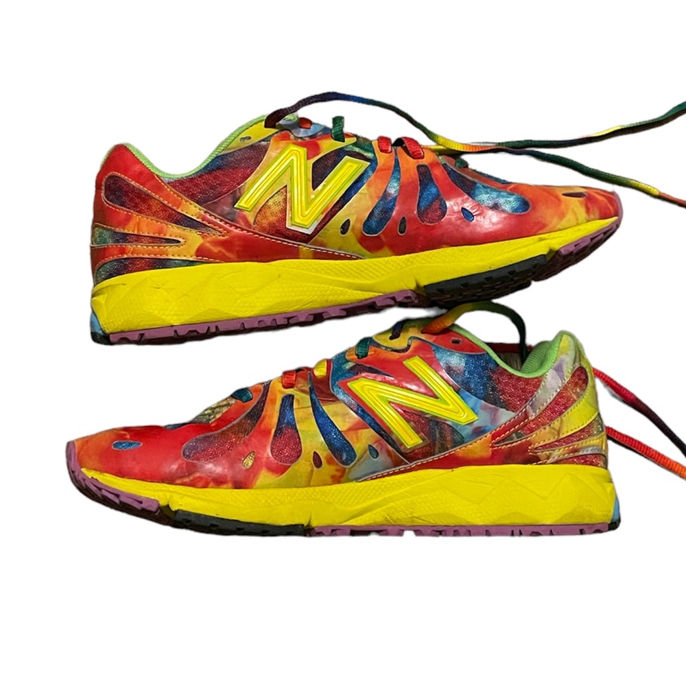 Womens Rainbow Tie-dye New Balance Running Shoes size 8